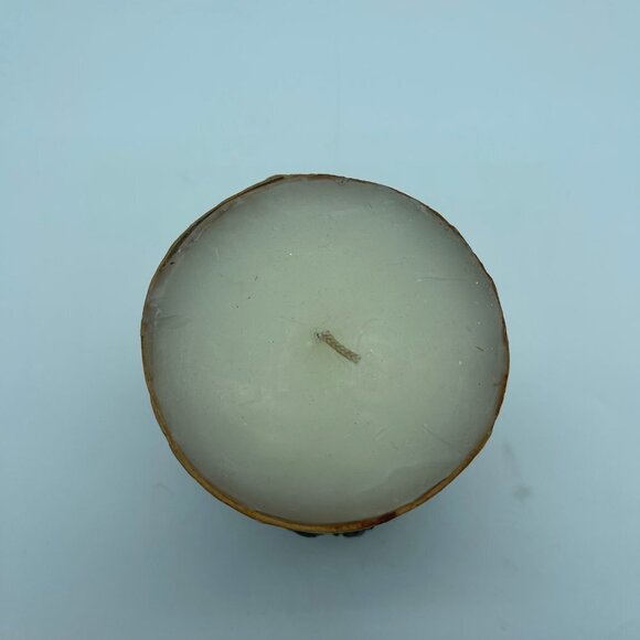 Large Candle Brown Tan Tree Trunk Log - Picture 2 of 11